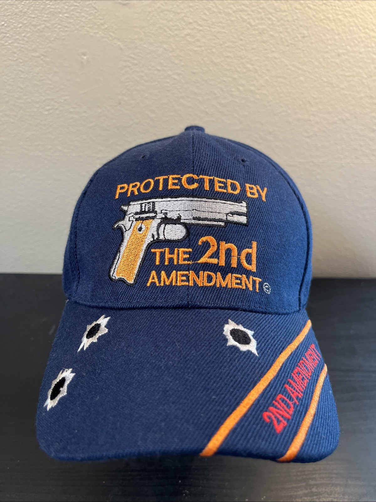 Protected By The Second Amendment Blue Trucker Ba… - image 1