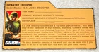 2008 G.I. Joe Trooper - GI Joe file card (modern)