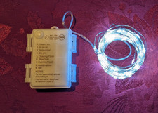 2 Pack Fairy Lights Battery Operated 100 LED 33Ft Silver Wire Lights Auto Timer