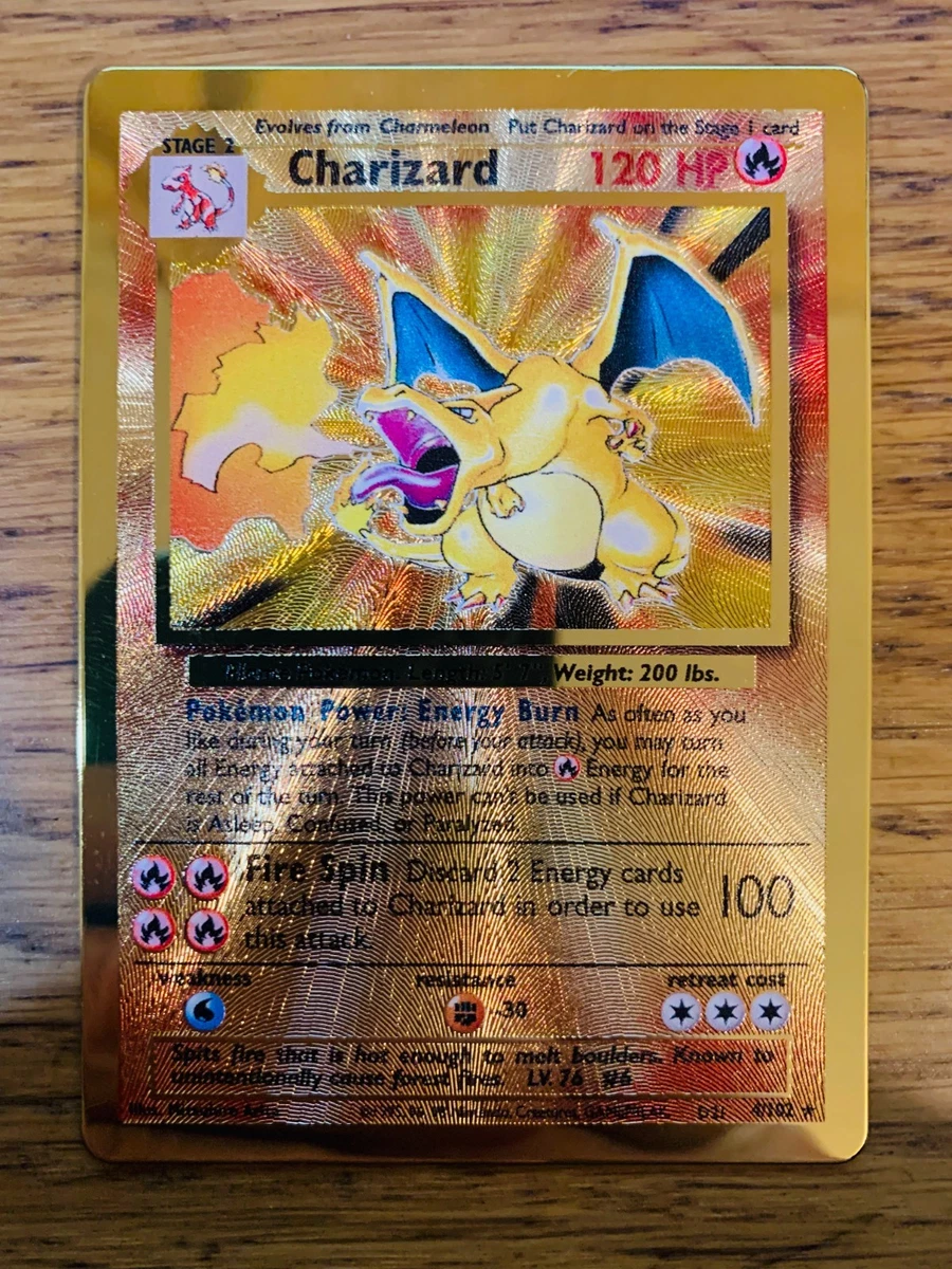 Pokemon Charizard Gold Card for sale | eBay