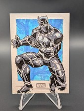 Marketplace image: 2025 Topps Chrome Marvel Studios Sketch Card Black Panther by Andy Tili 1/1