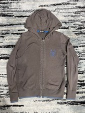 Hysteric Glamour Brown Bear Embroidered Zip-Up Hoodie