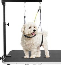 Adjustable Dog Grooming Arms with Anti-Slip Powerful Metal Clamp-on Table Mount