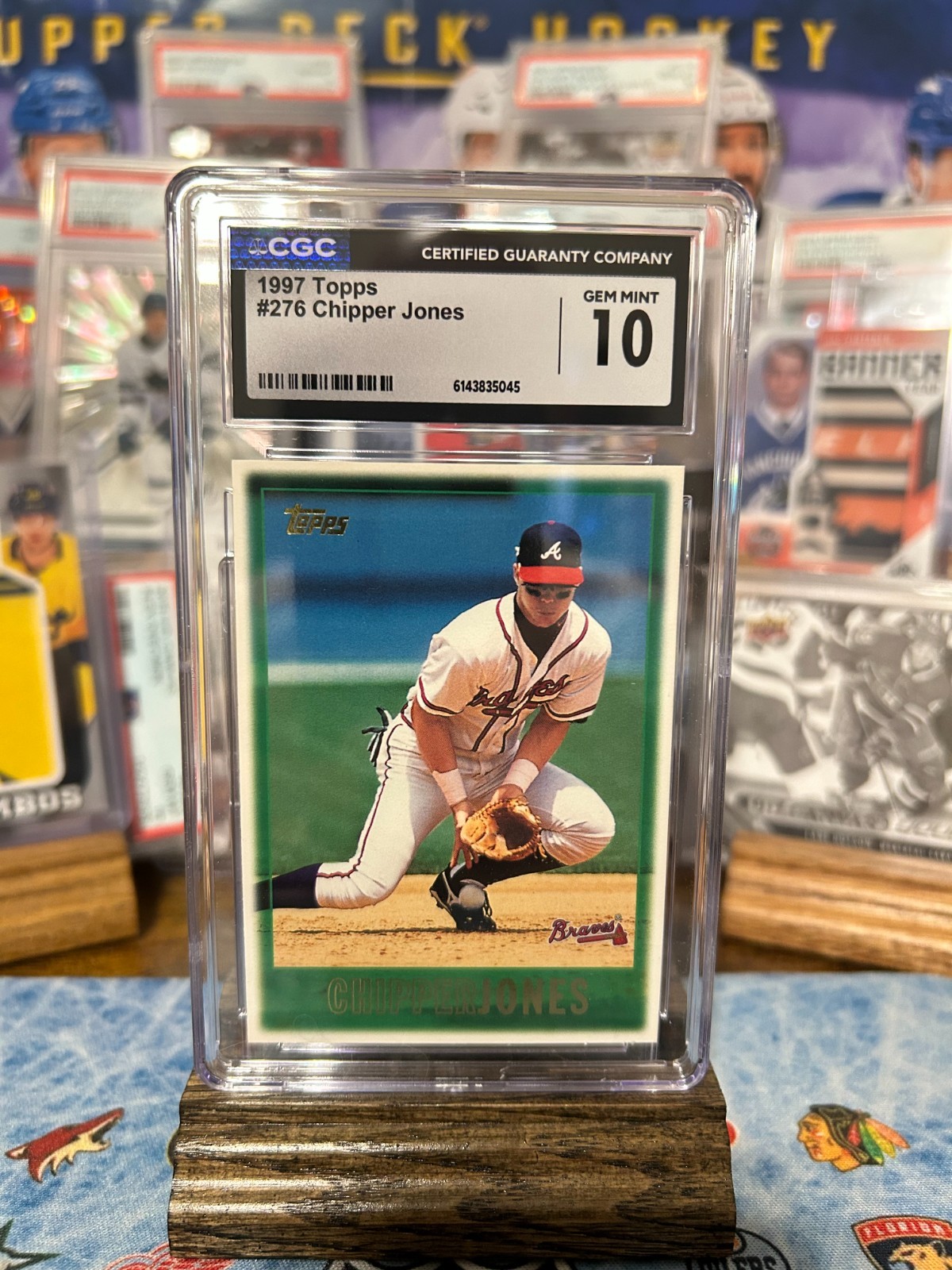 CHIPPER JONES 1997 TOPPS BASEBALL #276 CGC 10