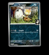 Marnie’s Scraggy 132/182 Destined Rivals Reverse Holo Near Mint Pokemon Card TCG