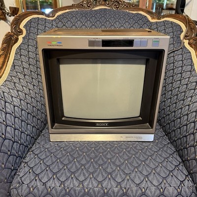 Sony Trinitron KV-1222R 12'' Color CRT Woodgrain Japan 1983 Video In+ VHF/UHF