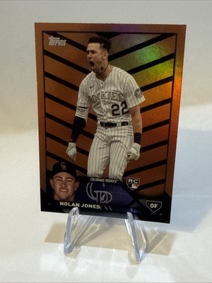 2023 Topps Update Series - Nolan Jones #US85 Orange & Black Foil (RC)