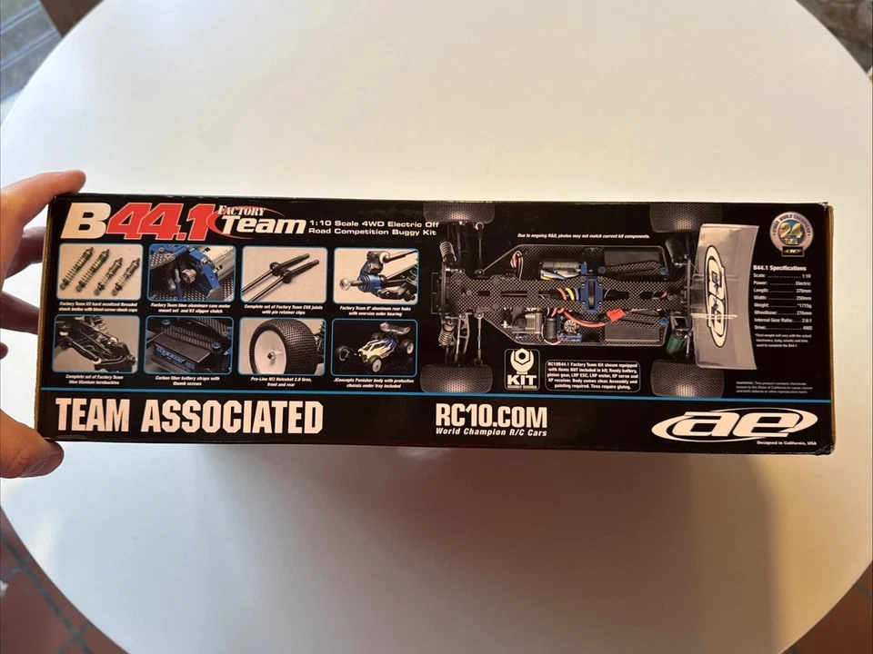 NIB Team Associated RC10 B44.1 4WD Factory Team 1/10 Buggy Kit NEW - Image 4 of 4