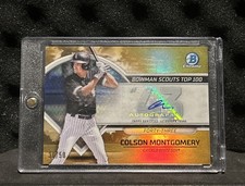 2023 Bowman Colson Montgomery Scouts Top 100 #43 Auto GOLD /50 👑🔥
