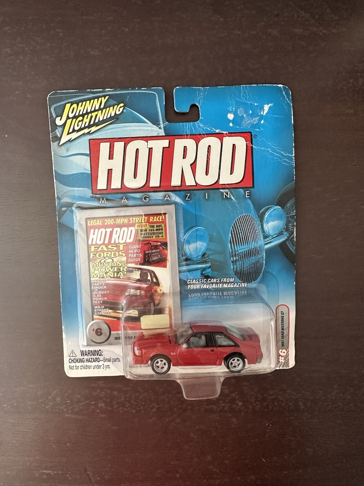 Johnny Lightning Hot Rod Magazine 1987 Ford Mustang GT #6 Fast Ford