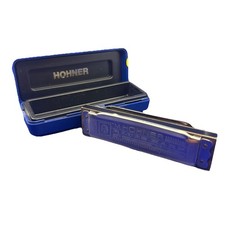 M Hohner Blues Harp Harmonica Key Of C 10 Hole With Case Made In Germany