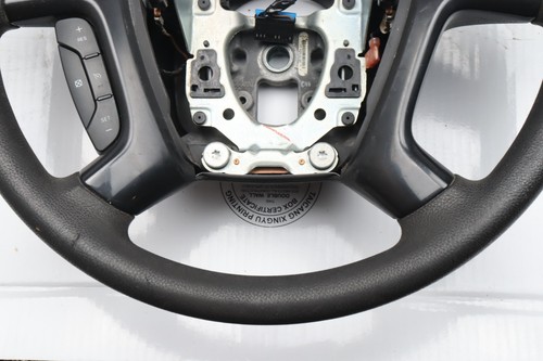 VG GM Chevy 2007-13 Silverado Sierra Tahoe Ebony Black Rubber Steering Wheel - Foto 4 di 10