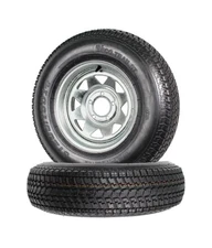 eCustomrim 2-Pack Trailer Tire On Rim ST205/75D14 2057514 F78-14 Load Range C...