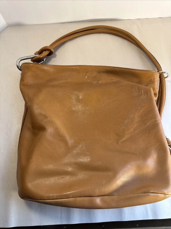 Vintage Soft Leather Shoulder Bag By Mauro Governa for Suarez NY -Unique Style - Image 2 of 4