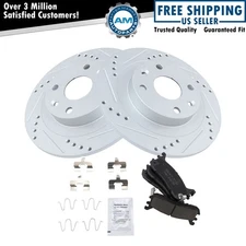 Rear Ceramic Brake Pad & Performance Rotor Kit for Mazda Ford Mercury