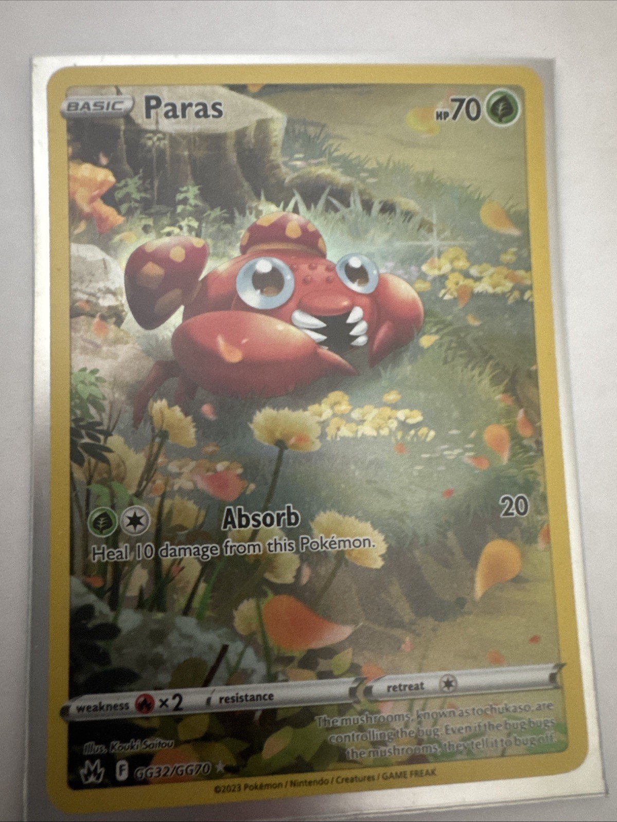 Holo Paras GG32/GG70 Ultra Rare Crown Zenith Pokemon TCG - NM/M!