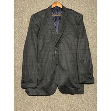 Johnston Murphy XC4 Extreme Comfort Blazer Men's XXL Windowpane blue work