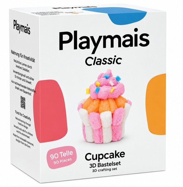 Playmais Bastel KreativitäT Bastelset Classic 90 Cupcake Ab 3 Jahren 160948-image