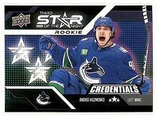 2022-23 Third Star of the Night Andrei Kuzmenko RC Vancouver Canucks #3SR-1
