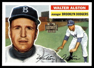 2001 Topps Archives #201 Walter Alston Brooklyn Dodgers 1956 Topps Reprint