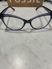Fossil Women's Eyeglass Frames FOS 7152 PJP 54-17-140 Purple/navy Blue