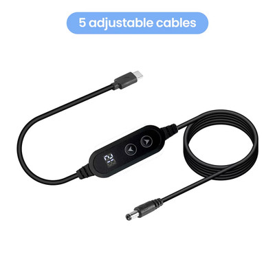USB C Zu DC Power Boost Kabel Typ C Zu DC Schnelle Lade 5V Zu 12V Boost Konverte