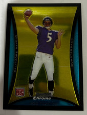 JOE FLACCO 2008 Bowman Chrome #BC61 Rookie Card RC NFL Baltimore Ravens. rookie card picture