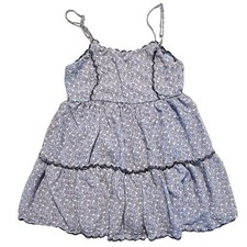 Urban Outfitters Women's Babydoll Dress Blue Floral Y2K XS