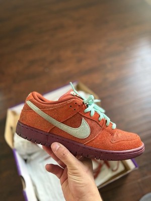 Nike SB Dunk Low Pro PRM Mystic Red Emerald Rise DV5429-601 Men's Size 10