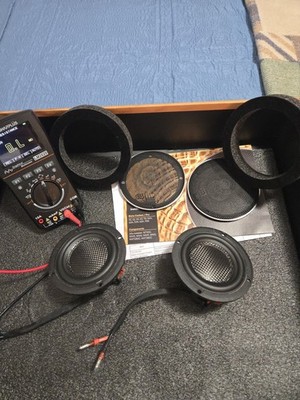 Morel Elate Carbon MM3 3-1/2'' Midrange Speakers 120w RMS 3.5 Inch Pair