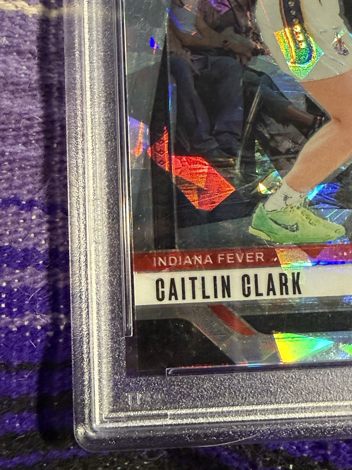 2024 Caitlin Clark Panini Prizm WNBA #22 Ice Prizm Psa 9 Rookie view 5