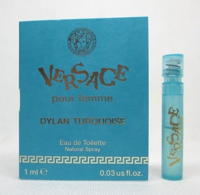 Versace Dylan Turquoise Pour Femme Eau de Toilette 1 mL/.03fl.oz. SAMPLE New!