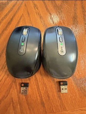 Logitech MX Anywhere 3 Mouse Lot of 2 and 2x USB Dongles - Left Click Issue