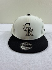 New Era Men's Hat Colorado Rockies 9FIFTY Cap White Black Snapback Cap