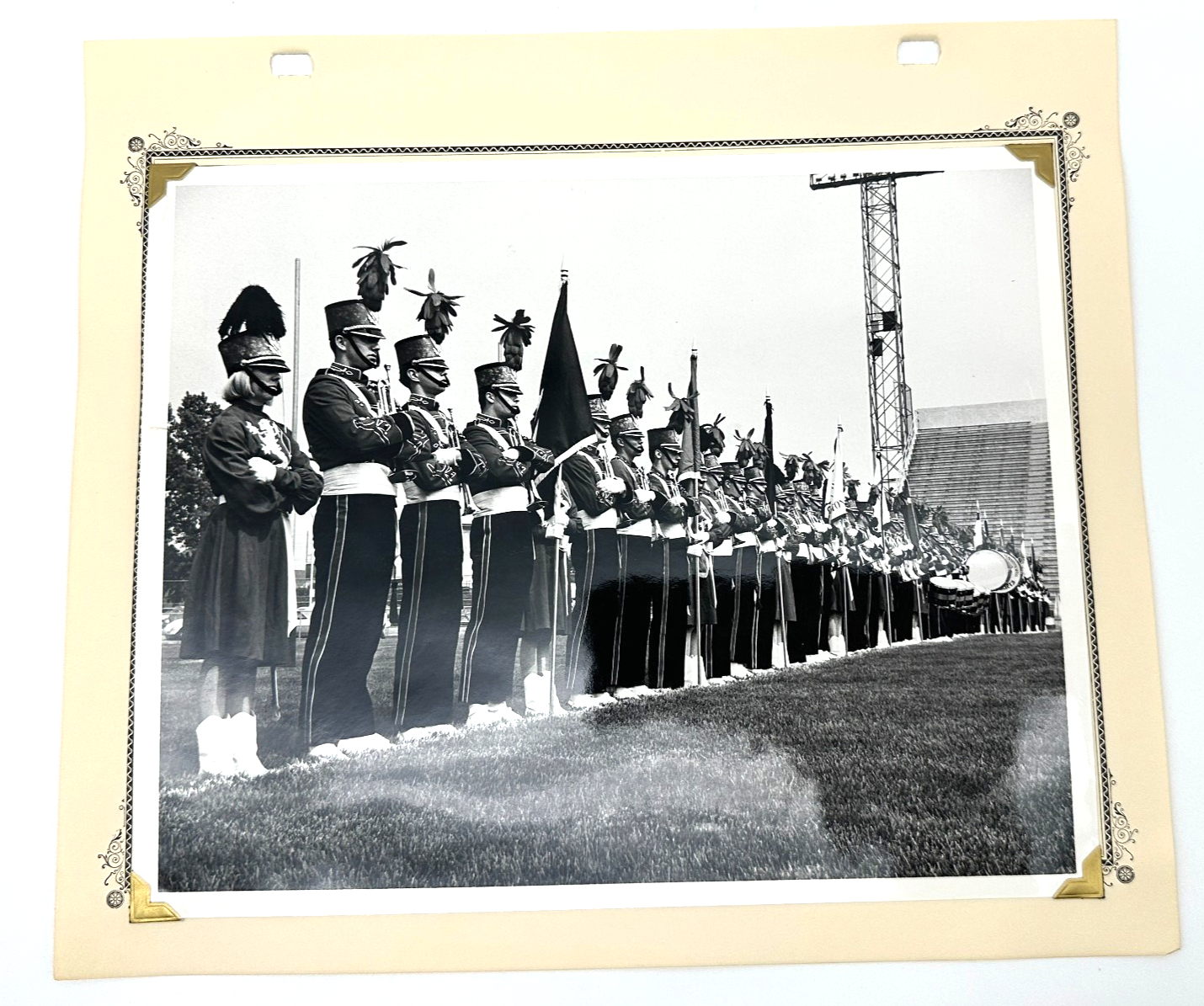 Vintage Drum Corps Press Photo Boston Crusaders Marching Band 1960s [MSR]
