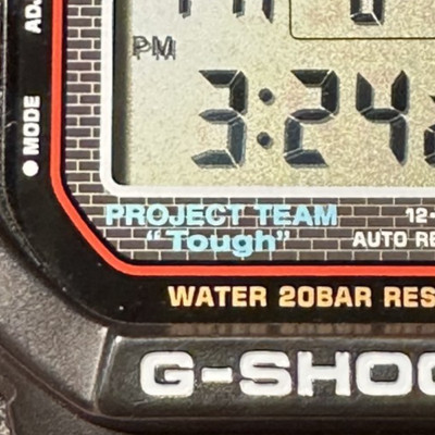 Casio G-Shock DW-5000SP 20th Anniversary c2003 Project Team ''Tough'' Watch JAPAN