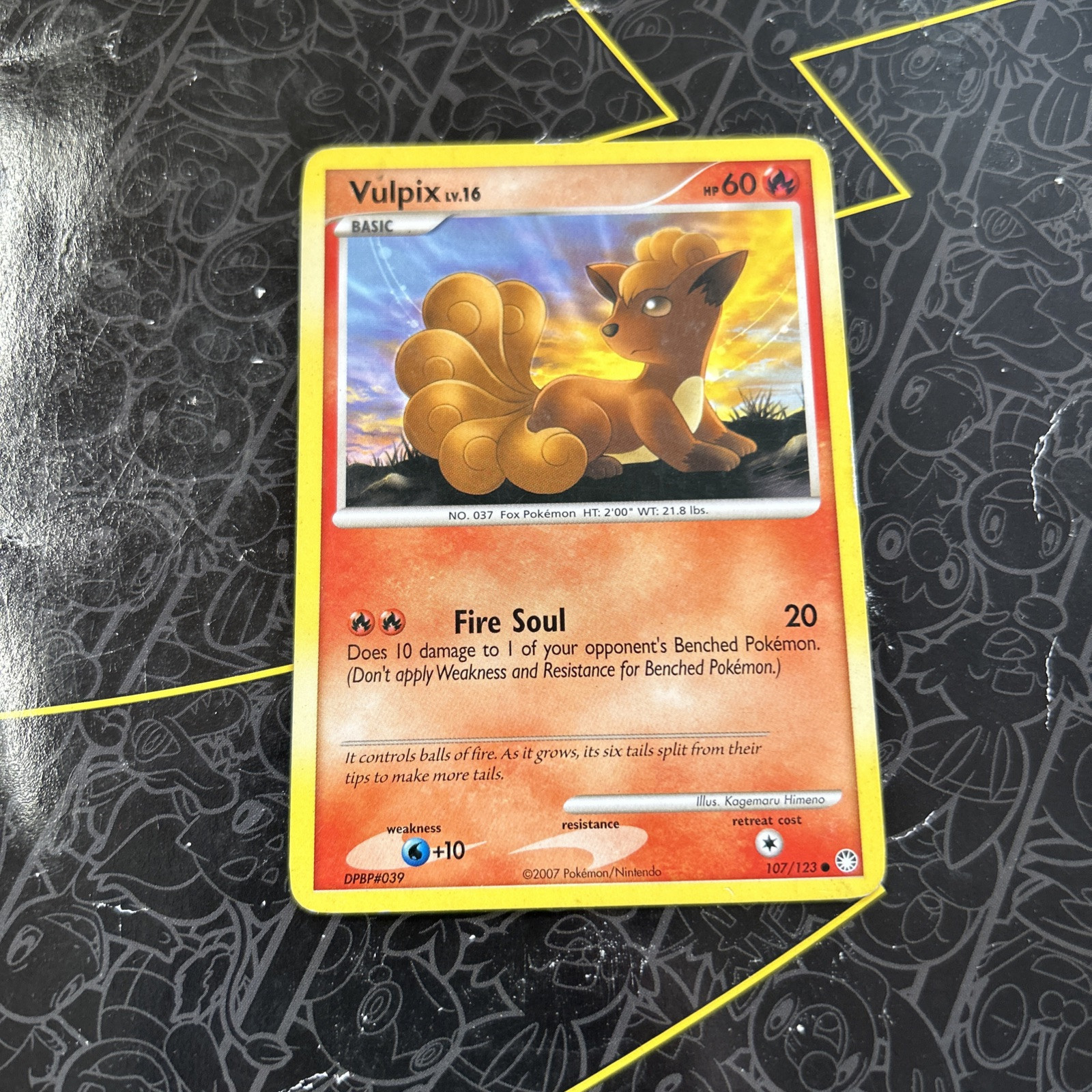 VULPIX - 107/123 - Mysterious Treasures - Common - Pokemon Card D1