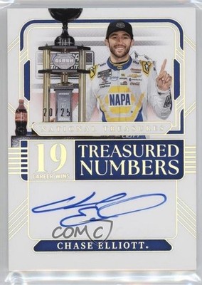 2025 Panini National Treasures Holo Silver 20/25 Chase Elliott #TNS-CET Auto 9cf