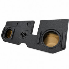 Mega Bass Dodge Ram Crew Cab 02-18 2x10 Inch Subwoofer Box Sub Enclosure Ported Mega Bass Dodge Ram Crew Cab 02-18 2x10 Inch Subwoofer Box Sub Enclosure Ported