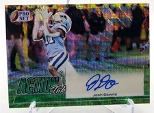 2022 Leaf Pro Set Action Ink Wave Autographs Josh Downs Rookie Auto 5/10