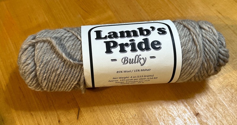 Lambs Pride Yarn Bulky 85%wool 15%Mohair 4 oz. (113 Gram) skein Grey Heather New