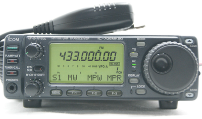 MARS MOD ICOM IC-706 MKIIG HF/VHF/UHF Transceiver 100W + Mic