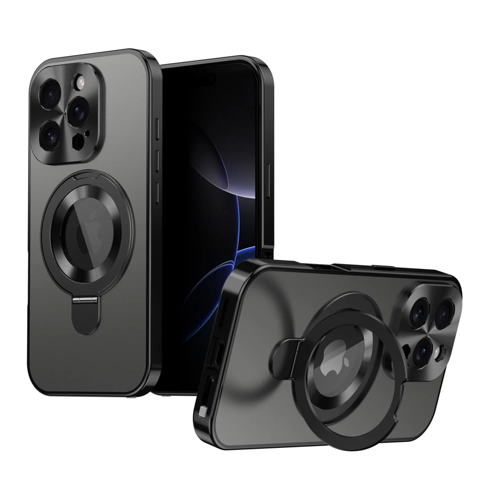 Funda protectora de pantalla de privacidad 360 con soporte magnético para iPhone 16 Pro Max 15 14 13 12 Foto 3 de 4