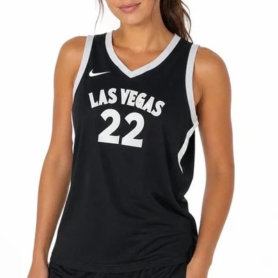 Nike Las Vegas Aces A'ja Wilson 22 Explorer Edition Jersey Black Large - Image 1 of 4