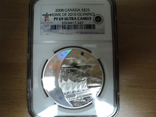 Royal Canadian Mint 2008 $25 Olympic 5 Coin Set NGC PF69 Ultra Cameo W/Holograms - Picture 10 of 11
