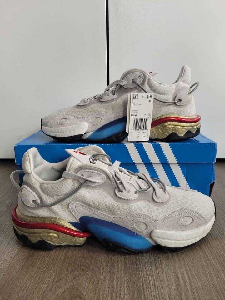 Adidas Torsion X Size 11 grey white 193104943950|
