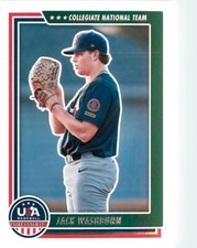 Jack Washburn 2022 Stars & Stripes Card#37 USA Baseball Collegiate National Team