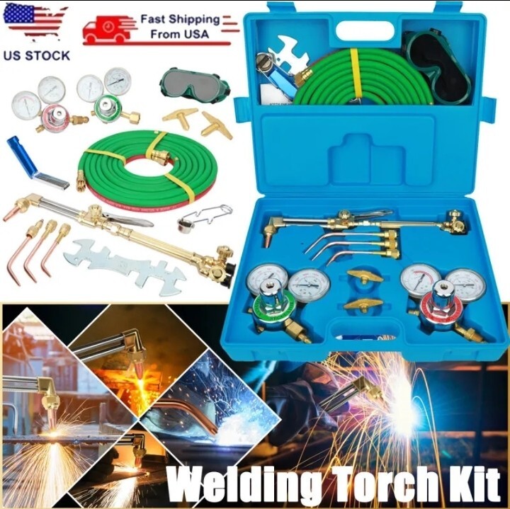 Gas Welding Kit Oxygen Acetylene Welding Cutting Torch Kit Tool eBay