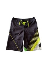 Quiksilver Boardshorts Swim Trunk Shorts Black Boys Size 23x9.5 Good Condition