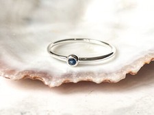 Blue Sapphire Ring 925 Sterling Silver Handmade Statement Ring All Size SH174